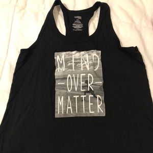 Mind Over Matter Black Athletic Women’s Tank